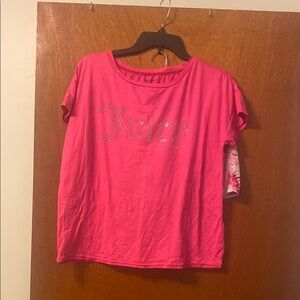 Juicy Couture Pink and White Tie-dye pajama set